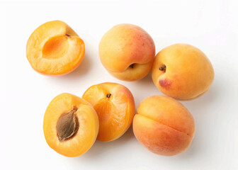 Minimalist Apricot Image for Food and Health Concepts