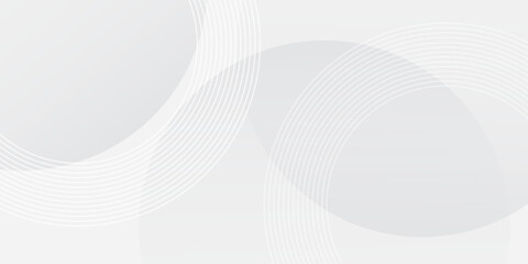 White geometric abstract background overlap layer on bright space with lines effect decoration