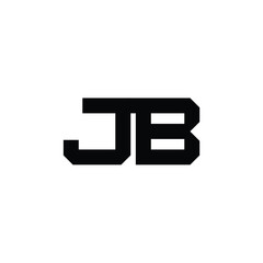 JB monogram logo design letter text name symbol monochrome logotype alphabet character simple logo