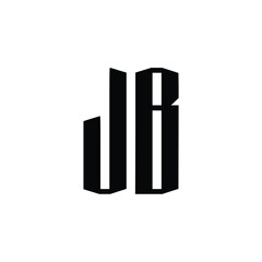 JB monogram logo design letter text name symbol monochrome logotype alphabet character simple logo