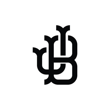 JB monogram logo design letter text name symbol monochrome logotype alphabet character simple logo