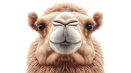 Obraz premium Close-up of a camel's head, friendly expression