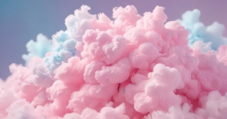 Fototapeta premium Abstract pastel cotton candy texture Dreamy, fluffy, vibrant gradient , light, vibrant, fantasy