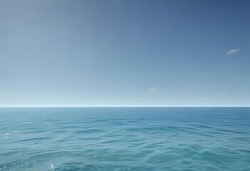 Obraz premium Gentle aqua to sky blue gradient, dreamy ocean feel, abstract texture , ethereal, background