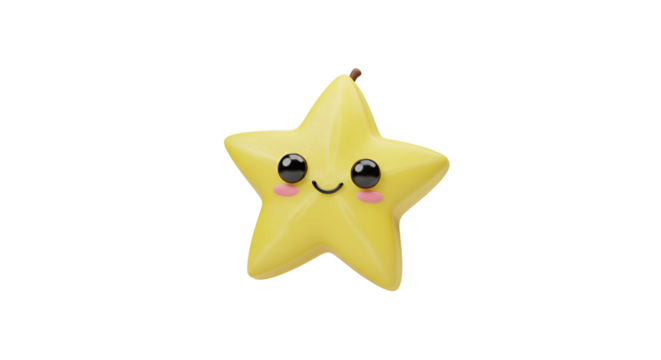 yellow apple on white background