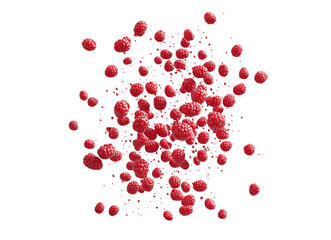 Red falling raspberry