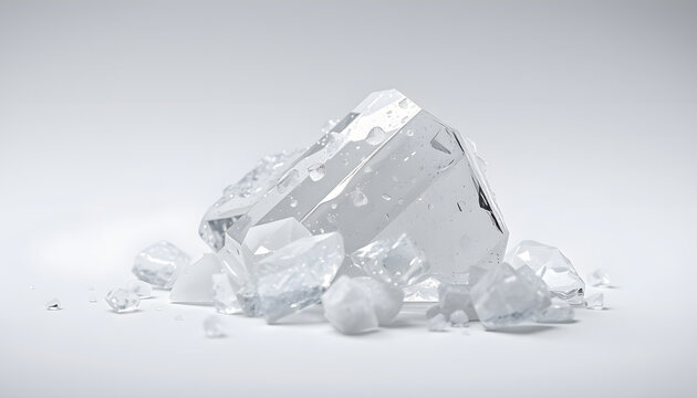 Crystal meth isolated with white highlights, png. White tone