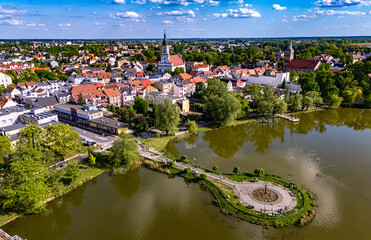 Architecture of Wolsztyn old town, Poland