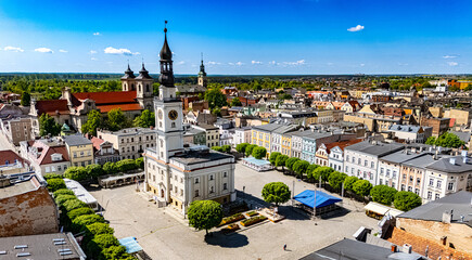 Architecture of Leszno old town, Poland