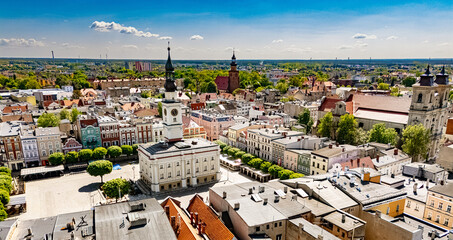 Architecture of Leszno old town, Poland
