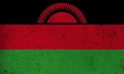 Flag Malawi grunge texture