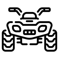 Fototapeta premium Icon Quad Bike Design