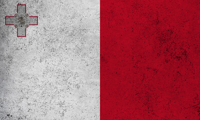 Flag Malta grunge texture