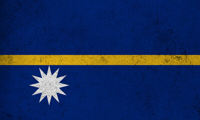 Flag Nauru grunge texture