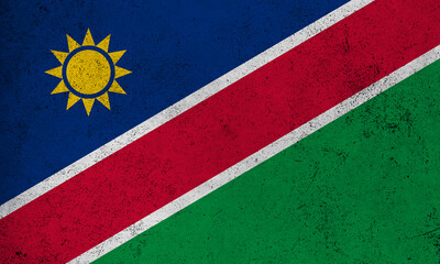 Flag Namibia grunge texture