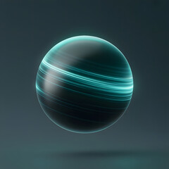 blue planet with sun background