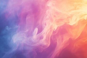 Fototapeta premium Colorful Smoke Background with Vibrant Purple, Pink, and Orange Hues
