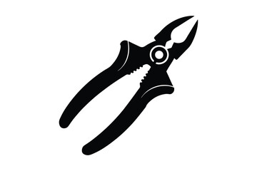 Hand pruner vector flat icon on white background
