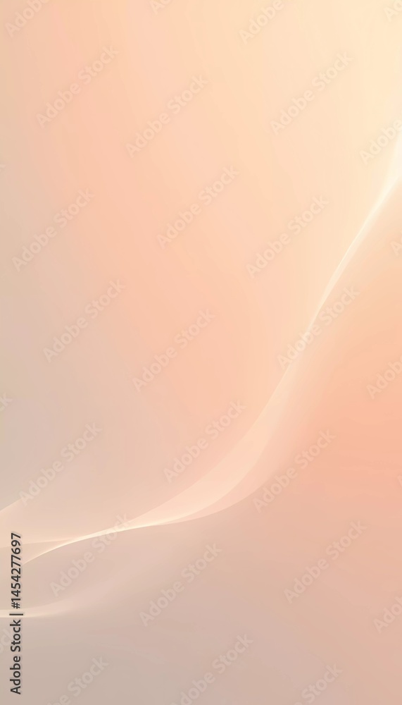Poster subtle shades of pink and peach swirl together, creating an ethereal backdrop that emanates tranquil