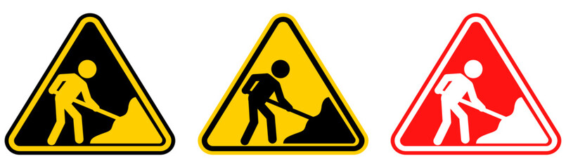 set Attention free wifi sign Symbols design template vector illustration