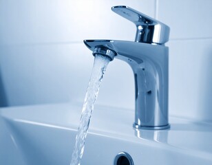 水道の蛇口から出る水