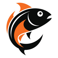 Obraz premium Fish logo design. 