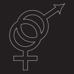 Gender icon.  vector illustration. EPS 10 AI