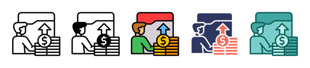 Investment multiple icon