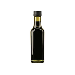 Glass Bottle of Dark Cooking Oil or Balsamic Vinegar Mockup