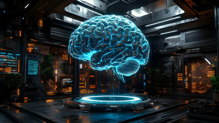 Transparent Digital Brain with Floating Neural Wires