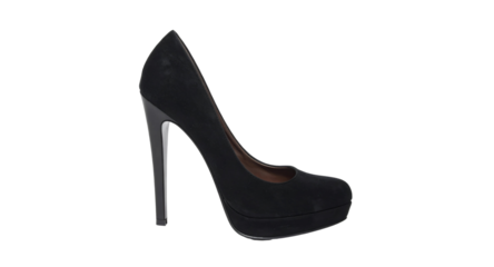 Elegant black high heels are a classic and glamorous footwear choice for women, representing style and fashion