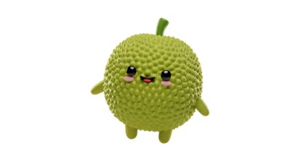 Cute Jackfruit Character with Arms and Legs