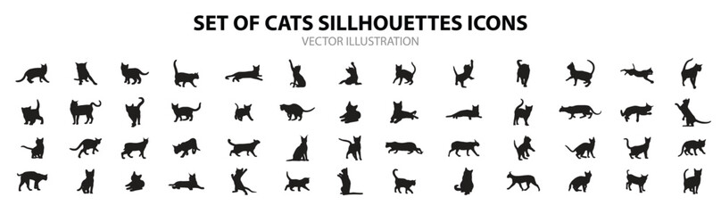 Cats silhouettes