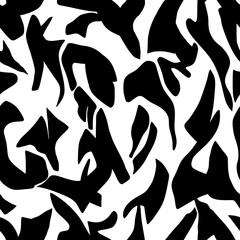 Seamless abstract hand drawn pattern. Vector Illustration.