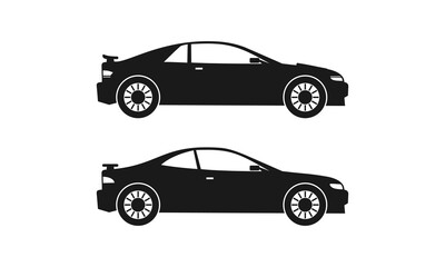 Set of sports car illustratio...
