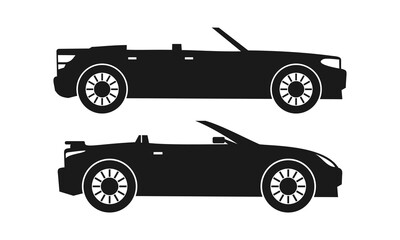 Set of convertible sports car...
