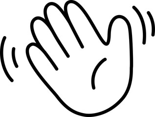 Hello Emoji Black And White Drawing