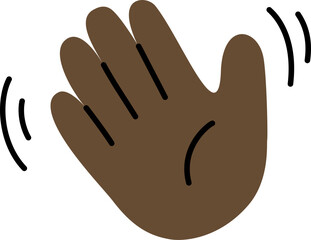 Hand Drawn Hi Emoji Illustration