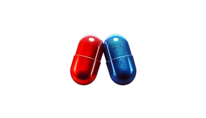 Red pill or blue pill, the choice is yours, between truth and illusion, belief and reality, truth and lie, right and wrong, left and right