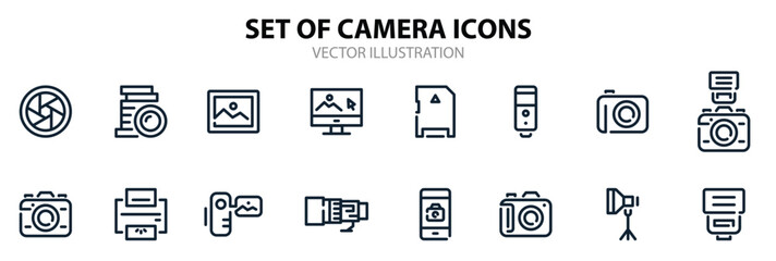 Camera icons with White Background