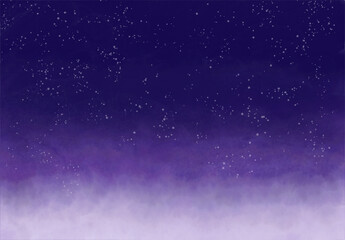 水彩の夜空