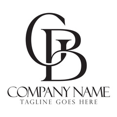Initial GB or BG creative, modern, and elegant vector logo design templates for a luxury business