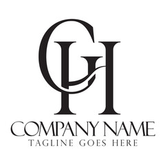 Initial GH or HG creative, modern, and elegant vector logo design templates for a luxury business