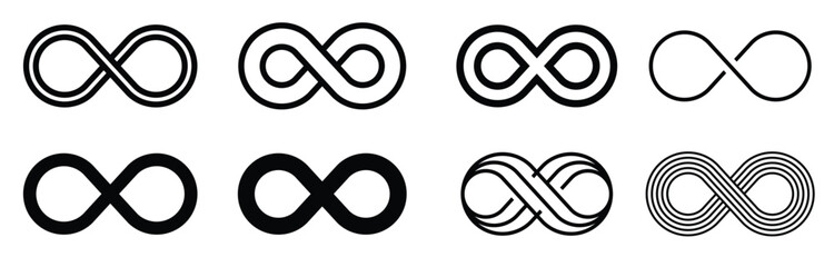 Infinity logo illustration vector