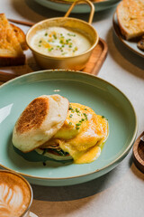 Savory Eggs Benedict A Gourmet Breakfast Plate