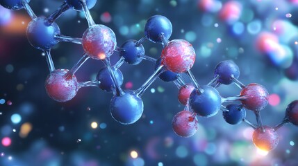 Detailed depiction of complex molecular structure.