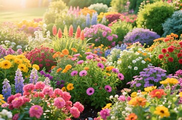 colorful garden background