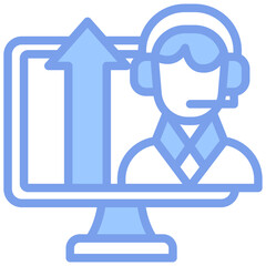 Escalation Blue Icon