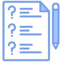 Inquiry Form Blue Icon