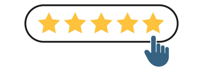 A star rating icon representing user reviews, quality score, and feedback. Ideal for apps, websites, products, and services showcasing rankings, testimonials, and customer satisfaction. EPS 10